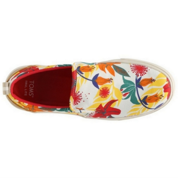 TOMS TRVL LITE SLIP-ON Floral SNEAKER Mens size 9.5 - Picture 5 of 8